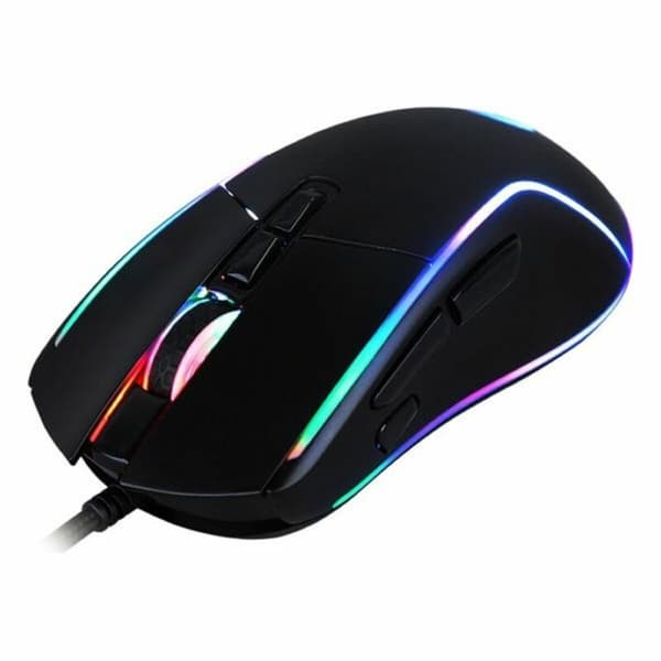 Spelmus med LED CoolBox DeepDarth Svart 6400 dpi