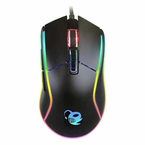 Spelmus med LED CoolBox DeepDarth Svart 6400 dpi