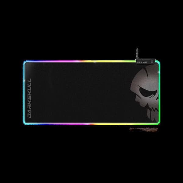 Stor XXXL RGB Gamer-musmatta (900x400 mm) + 4 USB-portar, 12 bakgrundsbelysningslägen, halkfri bas, spelmusmatta