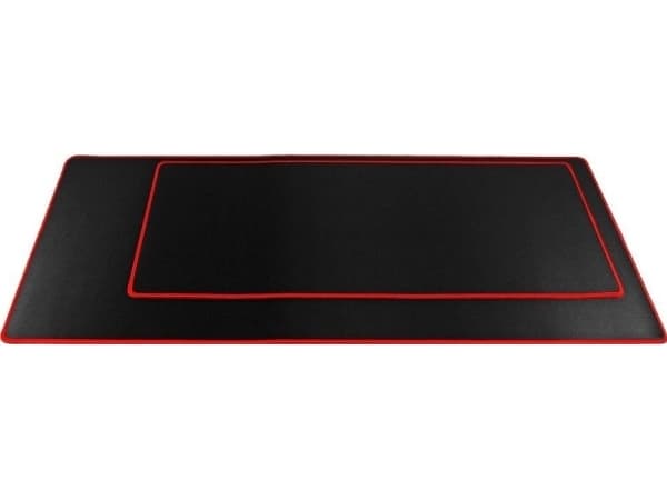 Techonic näppäimistö- ja hiirimatto pelaajille 900x400x3mm / musta / punainen reunusosa