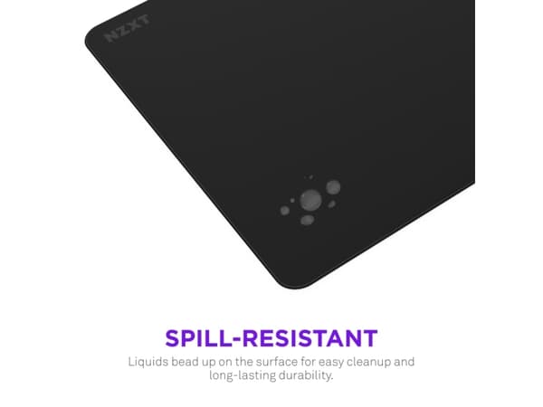 NZXT MM-LRGSP-BK, Black, Monochromatic, Cloth, Rubber, Non-slip base, Gaming mouse pad