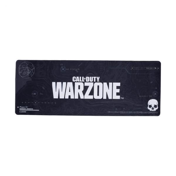 Call of Duty skrivbordsmatta - PALADONE - Warzone-logotypen - Svart - Rengörbar - Officiell licens
