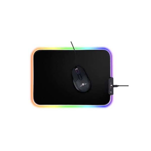Musmatta - No Fear - RGB Ljus - Färg Vit - LED-belysning - Gaming