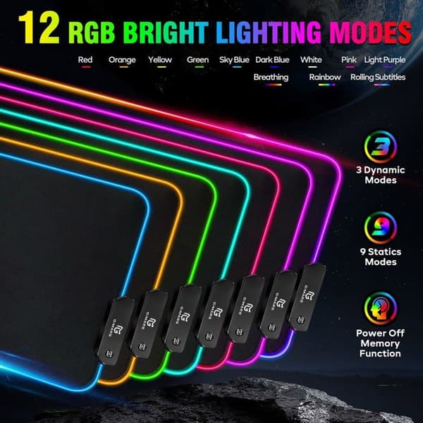 Tangentbordsmatta Gimars - G-RGB-W02