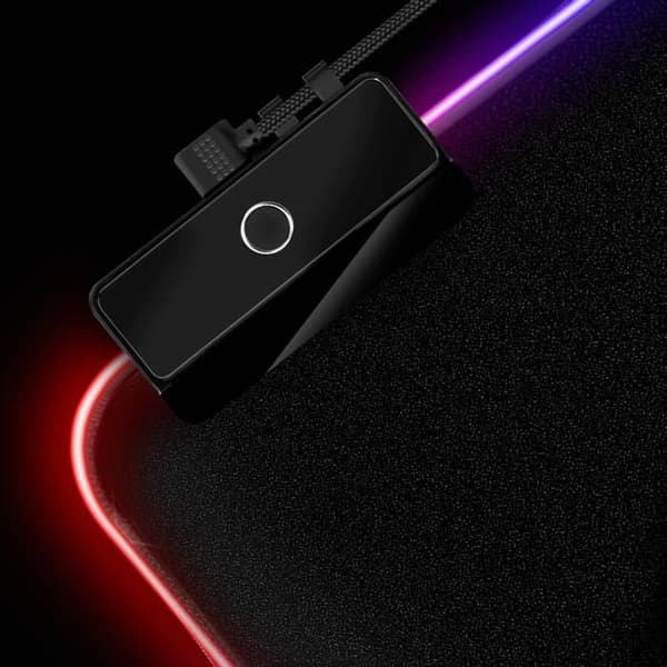 RGB Musmatta - SPIRIT OF GAMER - Medium - LED-bakgrundsbelysning - Halkfri - 10 Lägen