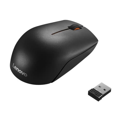 Lenovo 300 Wireless Compact - mus - 2.4 GHz Svart