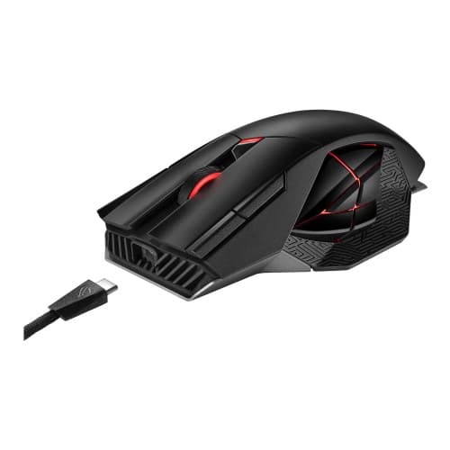 ASUS ROG Spatha X - mus - USB, 2.4 GHz - svart