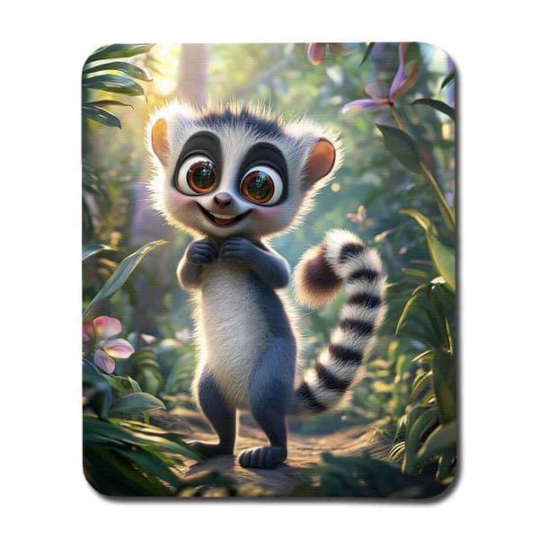 Suloinen Sarjakuva Lemur Hiirimatto