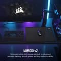Miniatyrbilde 2 av 7: Gamingmusematte Corsair MM500 v2 Svart 45 x 40 cm