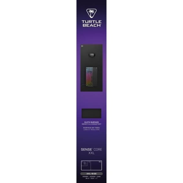 Gaming musmatta - Turtle Beach SenseCore XXL - Mikrovävd yta, balanserad, bekväm