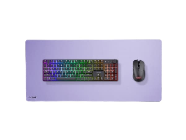 Trust GXT 759P, Purple, Monochromatic, Polyethylene terephthalate (PET), Non-slip base, Gaming mouse pad