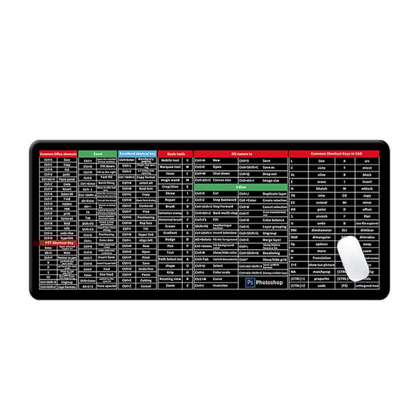 INF Ekstra Stor Gaming Mousepad - Skridsikker Gummi Bordmåtte