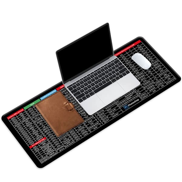 INF Ekstra Stor Gaming Mousepad - Skridsikker Gummi Bordmåtte