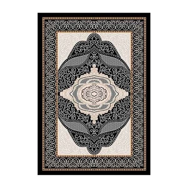 Svart OTTOMAN matta, Storlek: 120x180