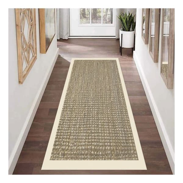 Tapis - NAJWA - Beige - 80x150 cm - Halkskydd - Maskintvättbar - Modern