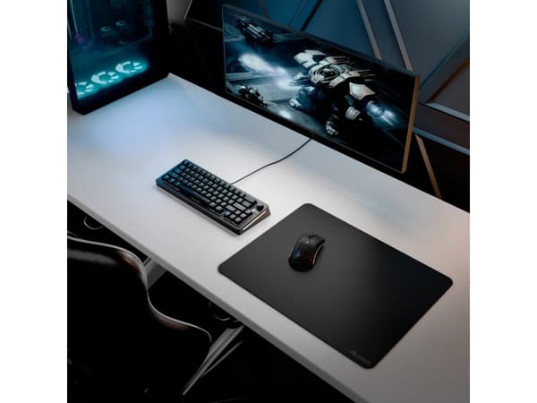 Glorious Gaming Glorious Mouse Pad 2 XL - Edgeless - Black, Black, Monochromatic, Fabric, Rubber, Non-slip base, Gaming mouse pad