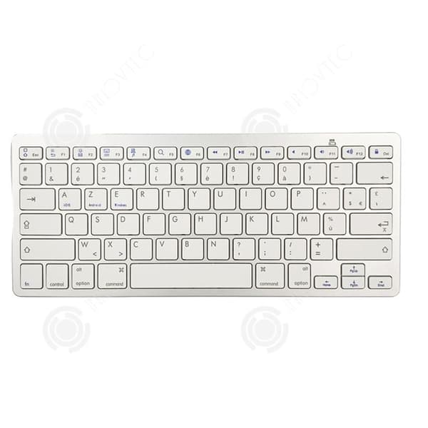 INN Trådlöst tangentbord och mus Combo Ultratunt kompakt tangentbord och mus Portabelt tyst tangentbord Ergonomiskt tangentbord Mus Vit