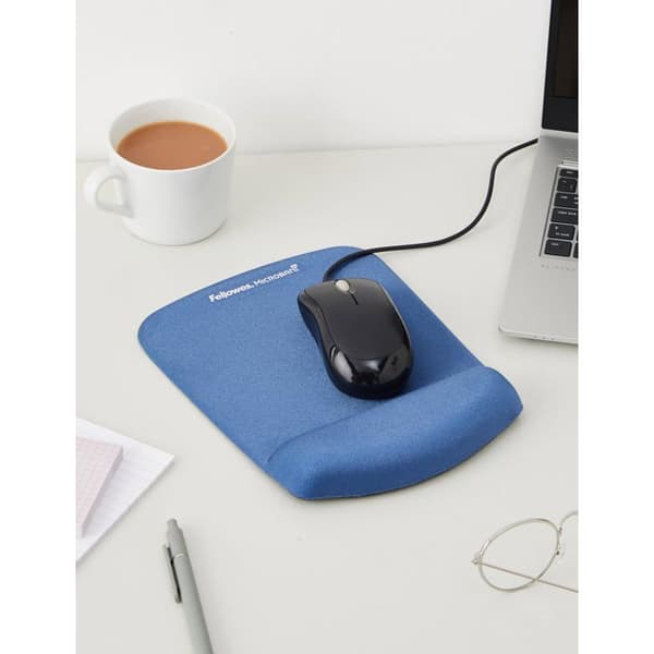 Fellowes PlushTouch musmatta med handledsstöd blå
