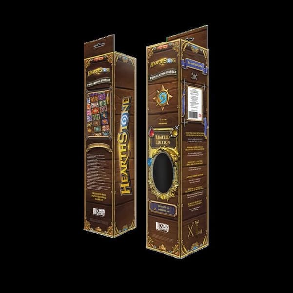 Mussepad - Hearthstone - Kortbaksidor - XL 900x420 mm - Ytans hastighet - Halkskyddande
