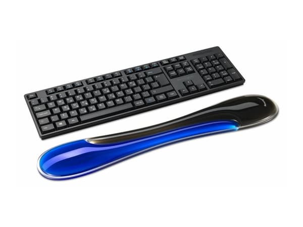 Kensington Duo Gel - Håndleddsstøtte for tastatur - smal - blå