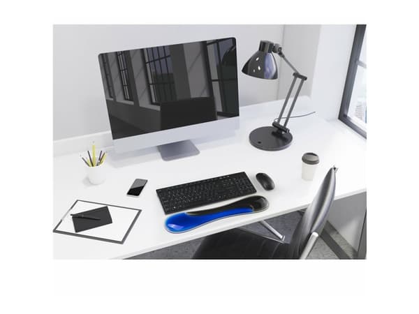 Kensington Duo Gel - Håndleddsstøtte for tastatur - smal - blå