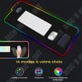 Miniatyrbild 1 av 4: TD® XXL Upplyst Gamer Mouse Pad, Gaming Mouse Pad med RGB LED-bakgrundsbelysning - Upplyst Gaming Mouse Pad med färger