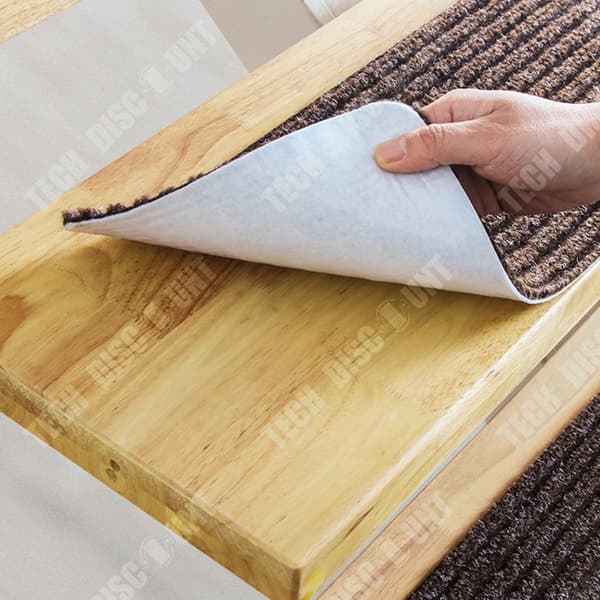 TD® Trappmatta 76*20,3cm Randig golvmatta 5 stycken icke-häftande och självhäftande PVC-anti-halkmattor