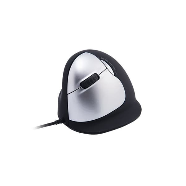 R-GO HE MOUSE, ERGONOMISK DESIGN, VÄNSTERHANDIG VERTIKAL MUS, STOR