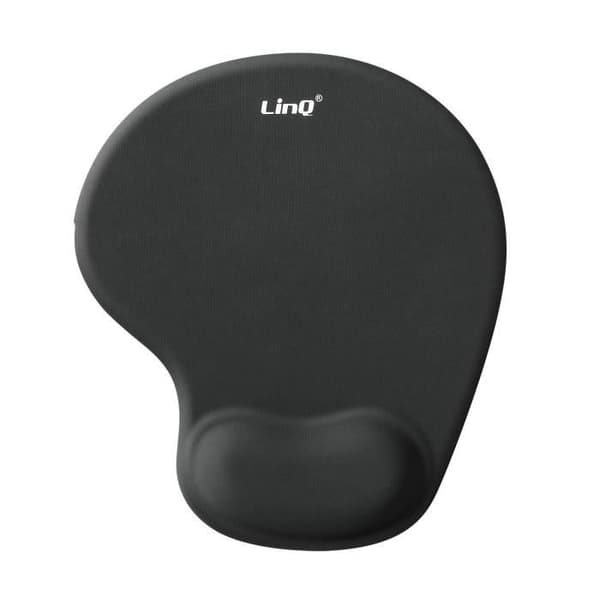 Ergonomisk musmatta med anti-trötthets handledsstöd LinQ Svart