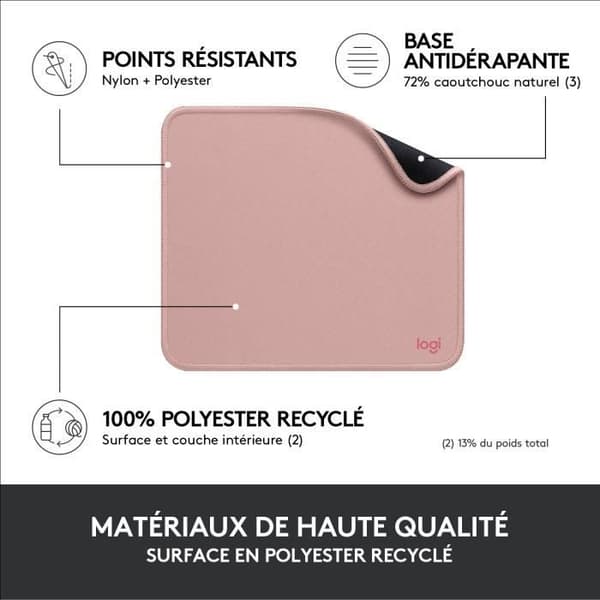 Musmatta - Logitech - Studio Series - Easy Glide - Rosa