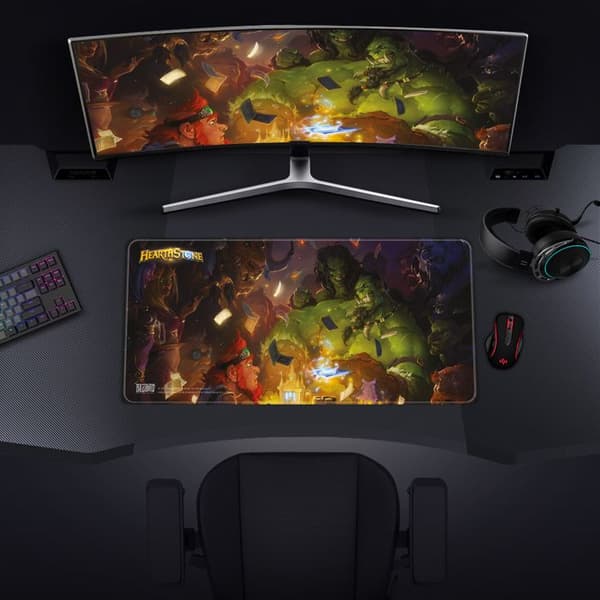 Musmatta - Hearthstone - Hjältar - Flerfärgad - 900 mm x 420 mm - 4 mm tjocklek