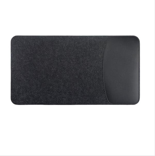 INF Elegant Musematte i Filt og PU-Lær Sort M