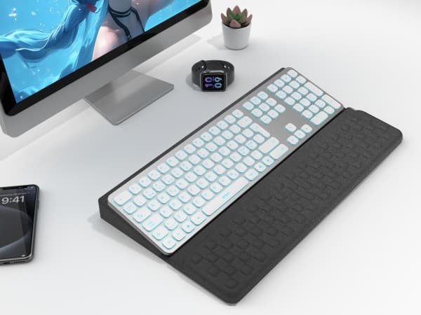 Ergonomic wristpad and keyboard stand
