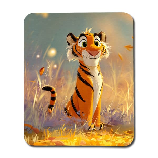 Söt Tecknad Tiger Musmatta