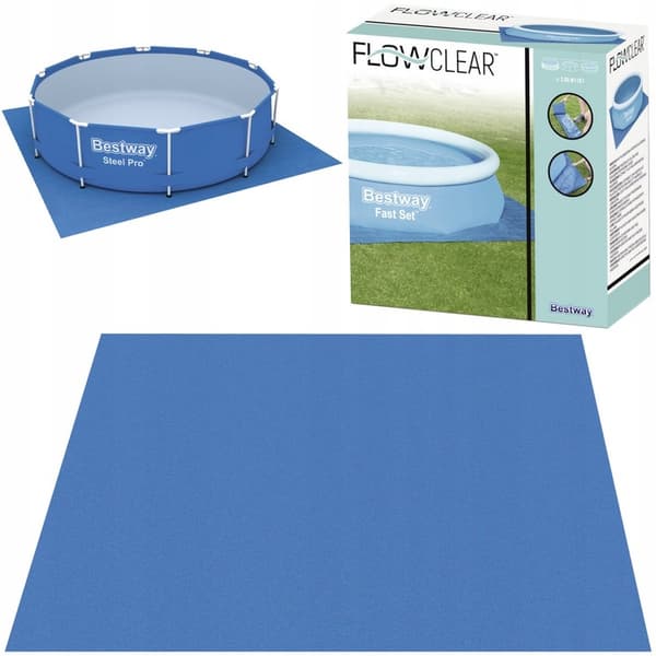 Poolunderlag 335 x 335 cm #58001