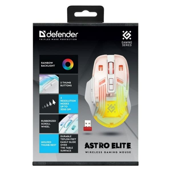 Gaming Mus Defender GM-056 ASTRO ELITE Vit 3200 DPI