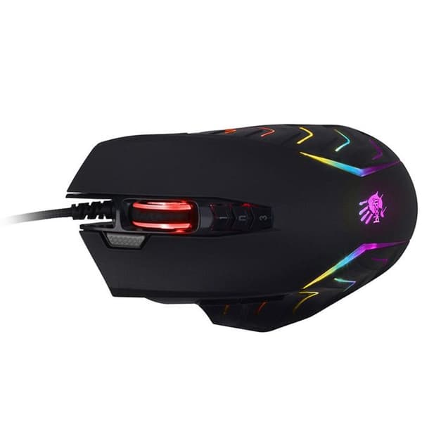 A4TECH Gaming Mouse, USB, 8000 DPI, Metal Skates, J95 RGB Pixart (aktiverad)