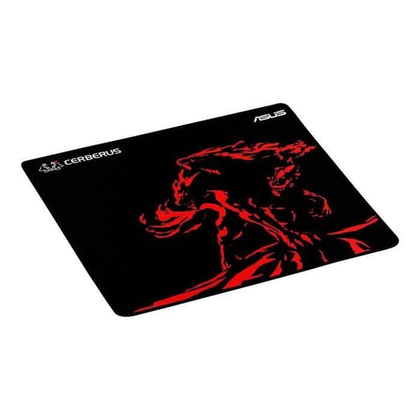 Musmatta - ASUS Cerberus Mat Plus - Förfinad textur - Svāngresistent - Röd
