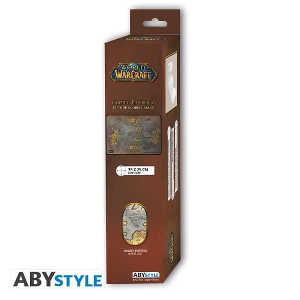 Gaming musmatta - WORLD OF WARCRAFT - Karta - 3 mm tjock - 25 x 35 cm - Kompatibel med laser/optisk