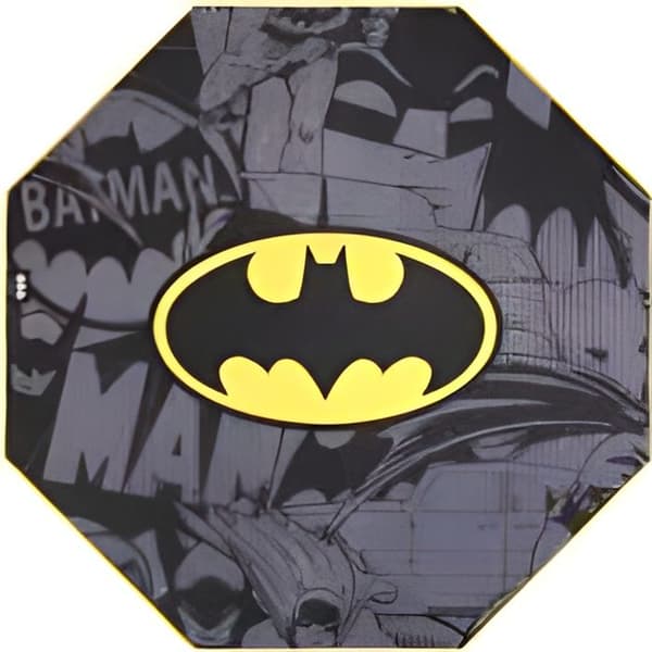Golvmatta gamer - SUBSONIC - SA5590-B1 - Batman - 100x100 cm - Halkskydd, Tvättbar