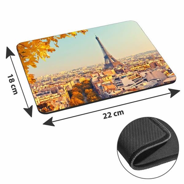 Pedea musmatta - 67007063 - Musmatta med parisiskt solnedgångsmotiv