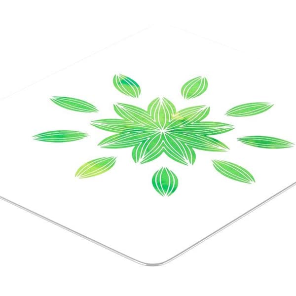 Bonamaison - 1 -, digitaltryckt rektangel musmatta, halkfri botten, för kontor och hem, storlek: 22x8cm