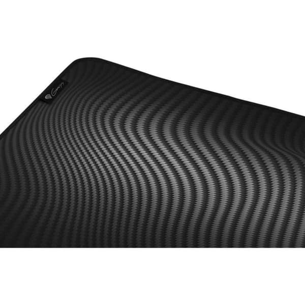 Tangentbordsmusmatta - Genesis - Carbon 500 Ultra Wave - Svart - Tyg - XXXL