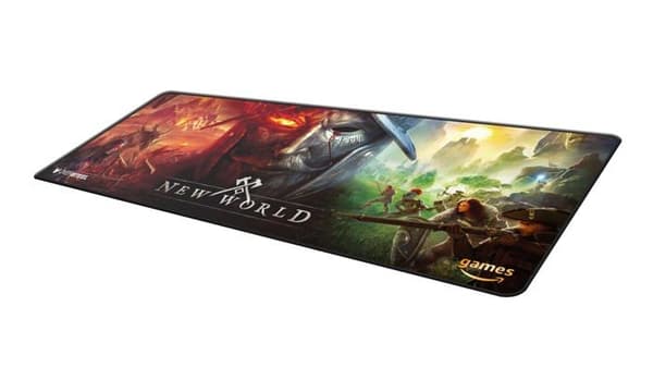 Oversteel - NAT-OV-MP-WORLD-B - MAGNALIUM AETERNUM PC-spelmusmatta, XL storlek (900x350x4 mm), New World Edition