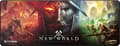 Miniatyrbild 1 av 4: Oversteel - NAT-OV-MP-WORLD-B - MAGNALIUM AETERNUM PC-spelmusmatta, XL storlek (900x350x4 mm), New World Edition