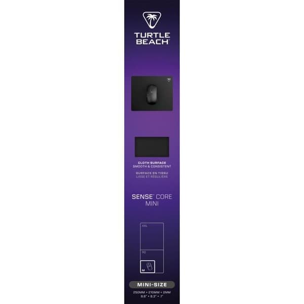 Gamingmusmatta - Turtle Beach SenseCore Mini - Mikrovävd yta, balanserad, bekväm