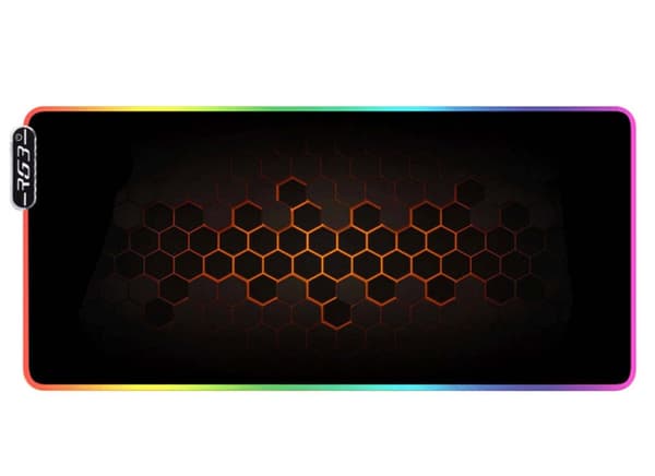 "Overdimensioneret RGB Gaming Selvlysende Musemåtte Phantom Farve Led Selvlysende Ny Musemåtte"