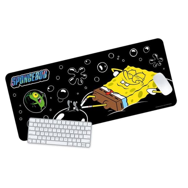 SpongeBob fyrkantmusmatta - TM-02774 - SpongeBob skrivbordsunderlägg, 70 x 30 cm, Officiell produkt, för alla fans