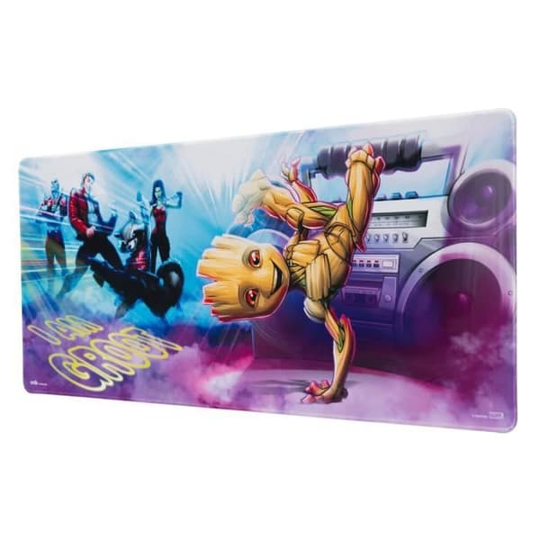 Musmatta - MARVEL - Groot XL - 80x30 cm - Textilyta med hög densitet - Halkfri