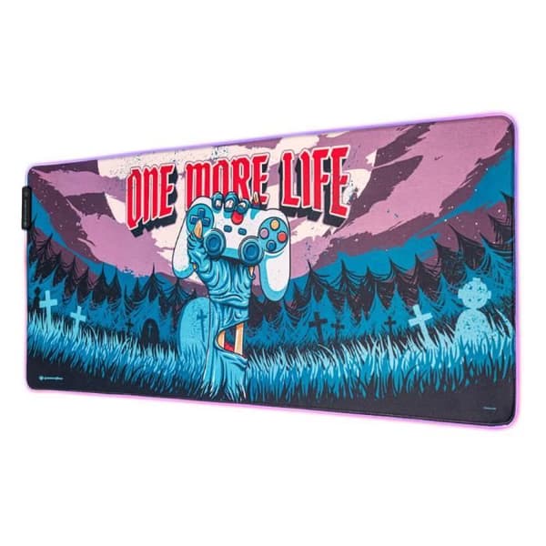 XXL musmatta - One More Life - RGB LED - Yta med hög densitet - Vattentät beläggning - Halkfri